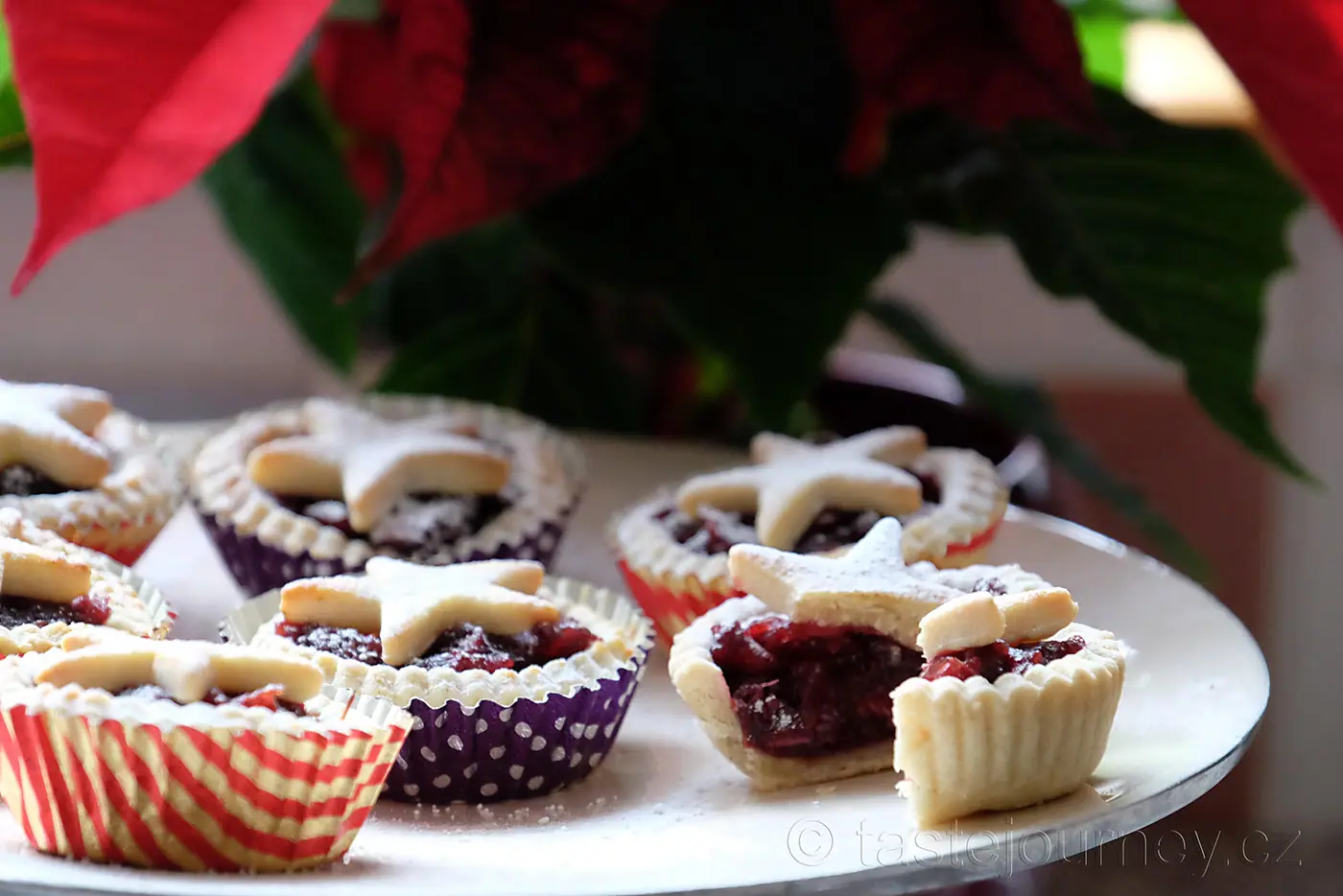 Britské koláčky mince pie s brusinkovou náplní s vůní pomerančů – fotografie 6